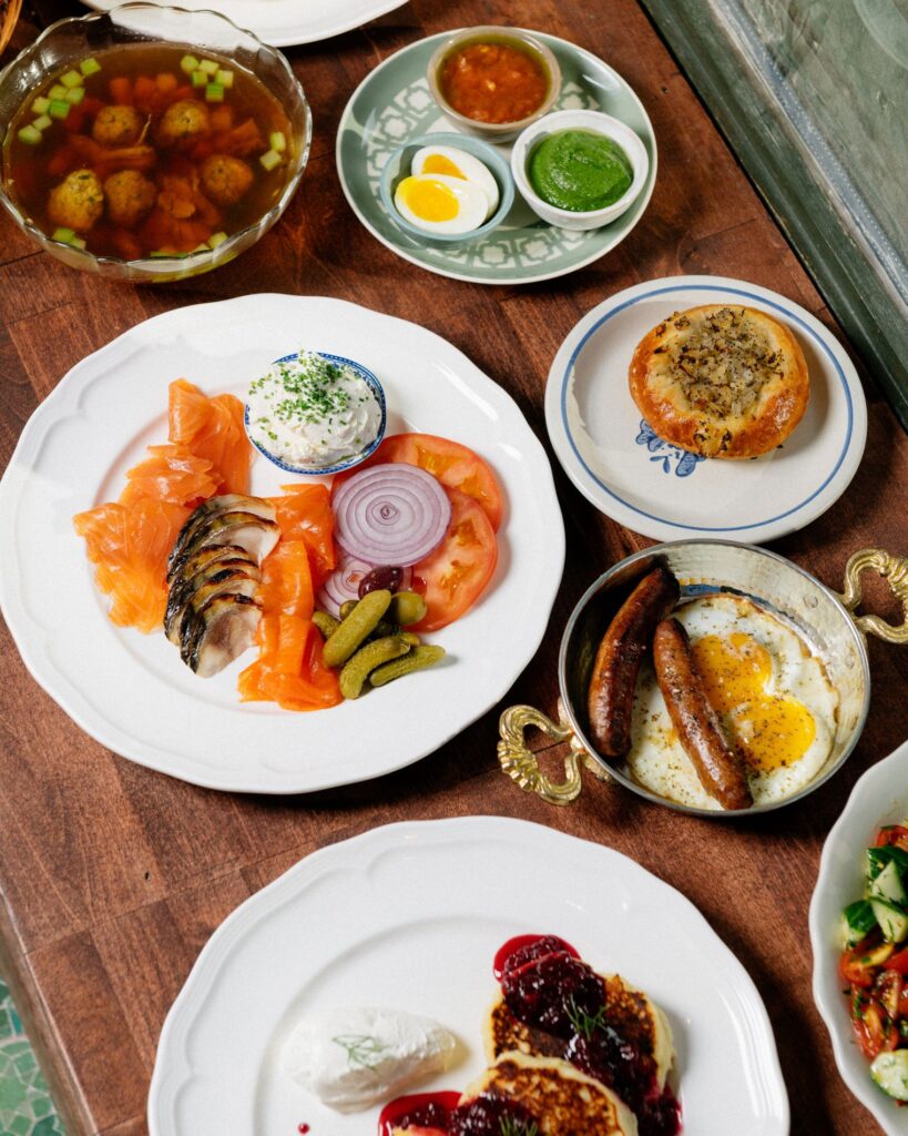 A catered spread from Edith's